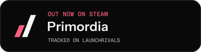Dark launch badge for Primordia