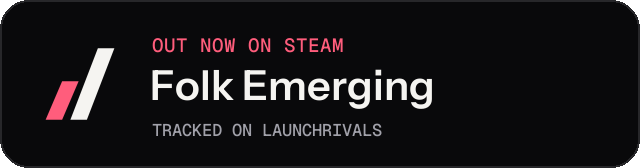 Dark launch badge for Folk Emerging
