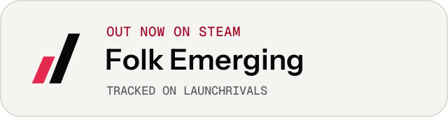 Light launch badge for Folk Emerging
