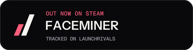 Dark launch badge for FACEMINER