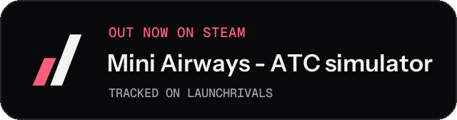 Dark launch badge for Mini Airways - ATC simulator