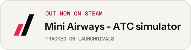 Light launch badge for Mini Airways - ATC simulator