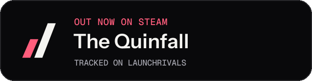 Dark launch badge for The Quinfall