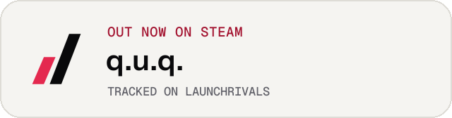 Light launch badge for q.u.q.