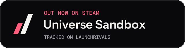 Dark launch badge for Universe Sandbox