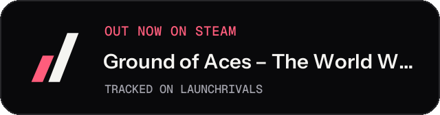 Dark launch badge for Ground of Aces – The World War II Airbase Builder
