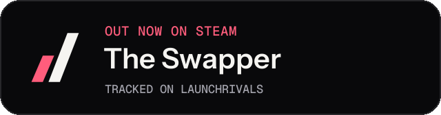 Dark launch badge for The Swapper