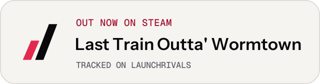 Light launch badge for Last Train Outta' Wormtown