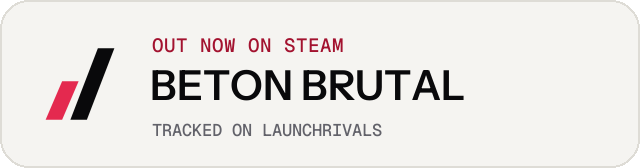 Light launch badge for BETON BRUTAL