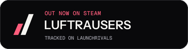 Dark launch badge for LUFTRAUSERS