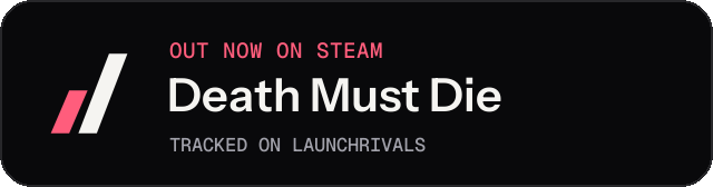 Dark launch badge for Death Must Die