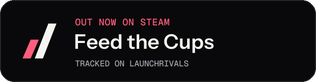 Dark launch badge for Feed the Cups
