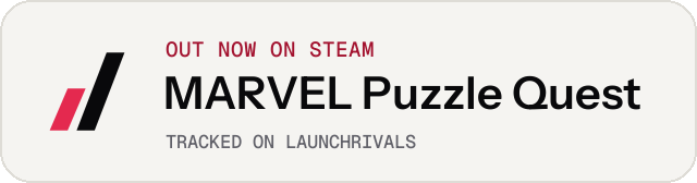 Light launch badge for MARVEL Puzzle Quest