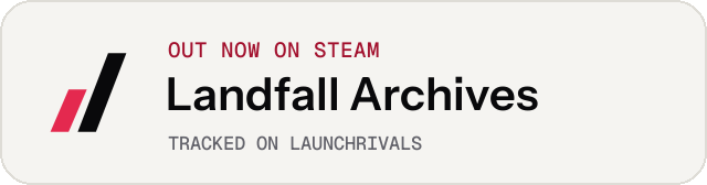 Light launch badge for Landfall Archives