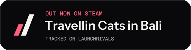 Dark launch badge for Travellin Cats in Bali