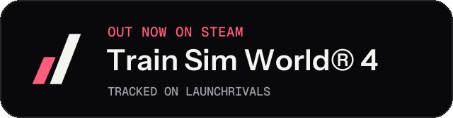 Dark launch badge for Train Sim World® 4