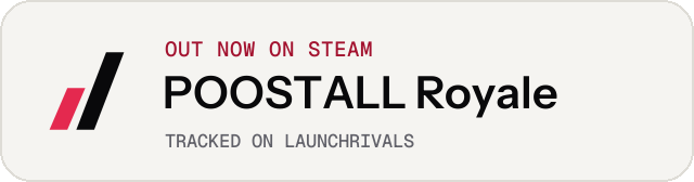 Light launch badge for POOSTALL Royale