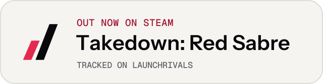 Light launch badge for Takedown: Red Sabre
