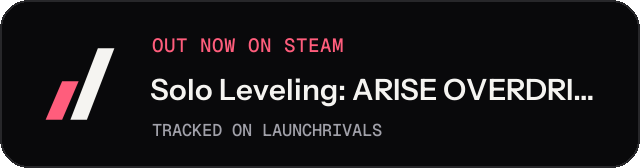 Dark launch badge for Solo Leveling: ARISE OVERDRIVE