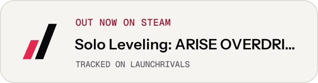 Light launch badge for Solo Leveling: ARISE OVERDRIVE