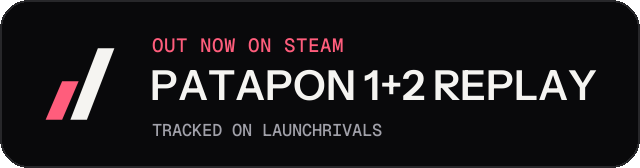 Dark launch badge for PATAPON 1+2 REPLAY