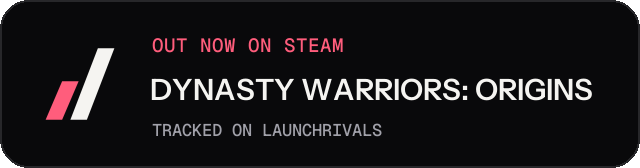 Dark launch badge for DYNASTY WARRIORS: ORIGINS