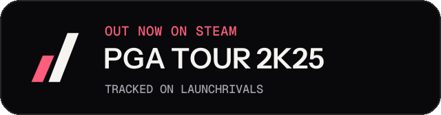 Dark launch badge for PGA TOUR 2K25