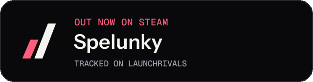 Dark launch badge for Spelunky