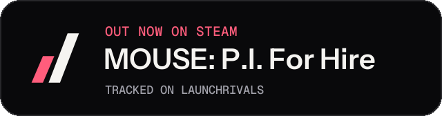 Dark launch badge for MOUSE: P.I. For Hire