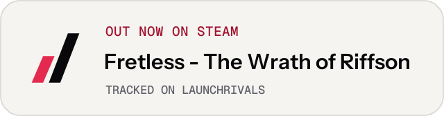 Light launch badge for Fretless - The Wrath of Riffson