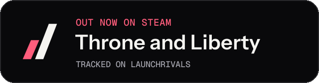 Dark launch badge for Throne and Liberty
