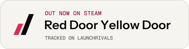 Light launch badge for Red Door Yellow Door