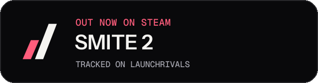 Dark launch badge for SMITE 2
