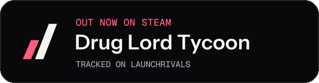 Dark launch badge for Drug Lord Tycoon