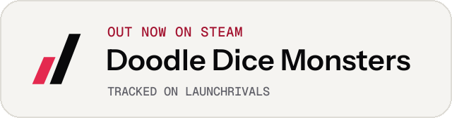 Light launch badge for Doodle Dice Monsters