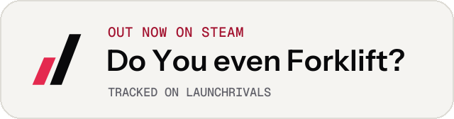 Light launch badge for Do You even Forklift?