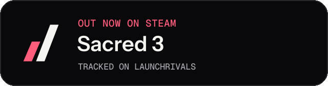 Dark launch badge for Sacred 3