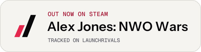 Light launch badge for Alex Jones: NWO Wars