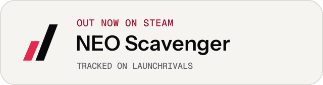 Light launch badge for NEO Scavenger