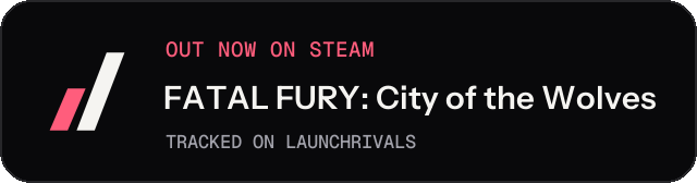 Dark launch badge for FATAL FURY: City of the Wolves