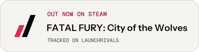 Light launch badge for FATAL FURY: City of the Wolves