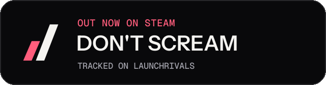 Dark launch badge for DON'T SCREAM