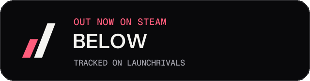 Dark launch badge for BELOW