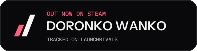 Dark launch badge for DORONKO WANKO