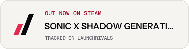 Light launch badge for SONIC X SHADOW GENERATIONS