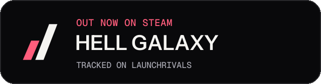 Dark launch badge for HELL GALAXY