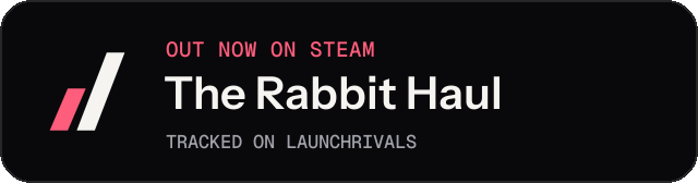 Dark launch badge for The Rabbit Haul