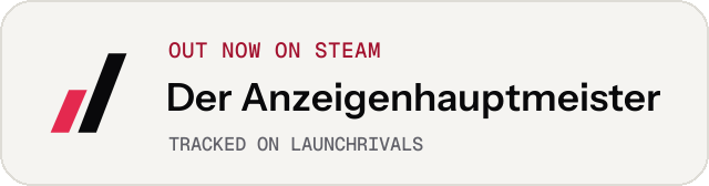 Light launch badge for Der Anzeigenhauptmeister