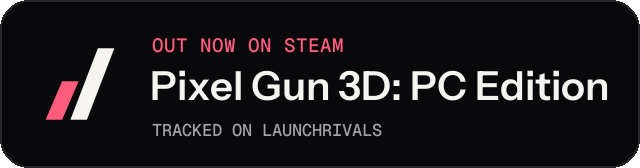 Dark launch badge for Pixel Gun 3D: PC Edition