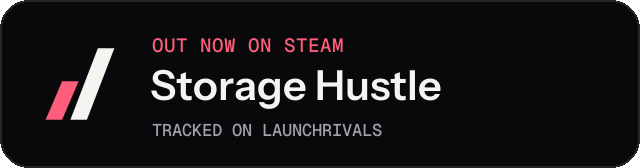 Dark launch badge for Storage Hustle
